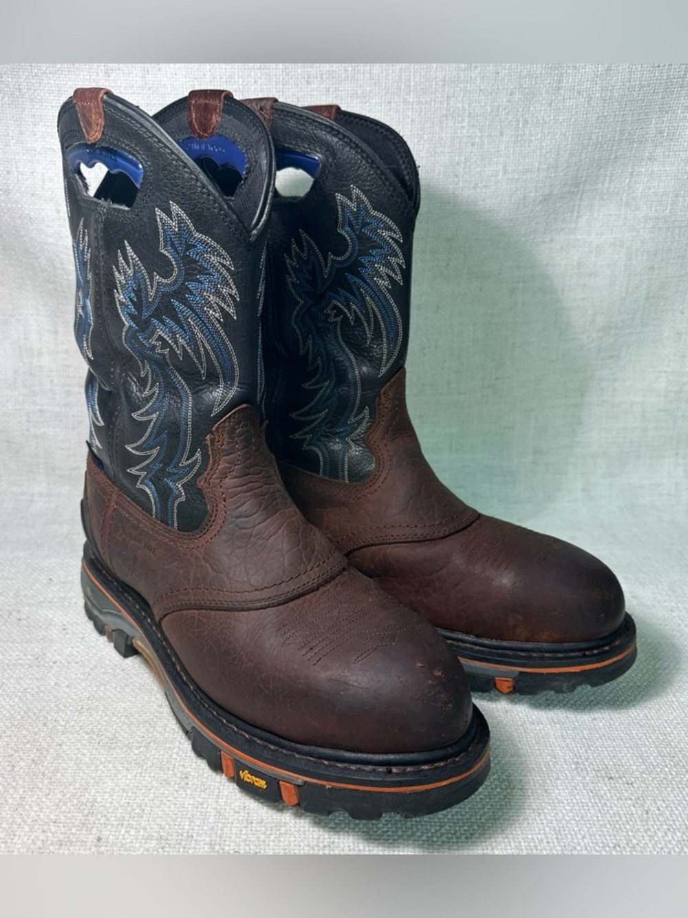 Cody James Decimator Comp Toe Work Boot Brown Men's Size 10D Western